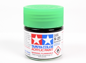 Tamiya 81025 Acryl X-25 Clear Green 23ml – immagine 2