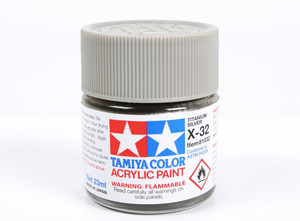 Tamiya 81032 Acryl X-32 Titanium Silver 23ml – immagine 2