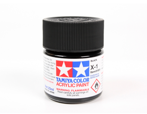 Tamiya 81001 Acryl X-1 Black 23ml – immagine 2