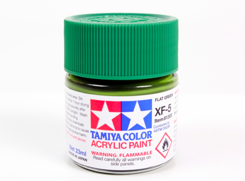 Tamiya 81305 Acryl XF-5 Flat Green 23ml – imagen 2