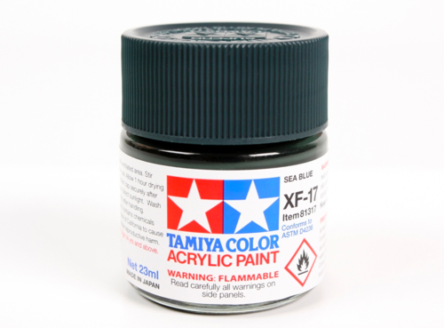 Tamiya 81317 Acryl XF-17 Sea Blue 23ml – immagine 2