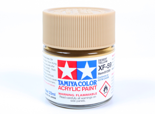 Tamiya 81359 Peinture acrylique XF-59 Jaune désert 23 ml – image 2