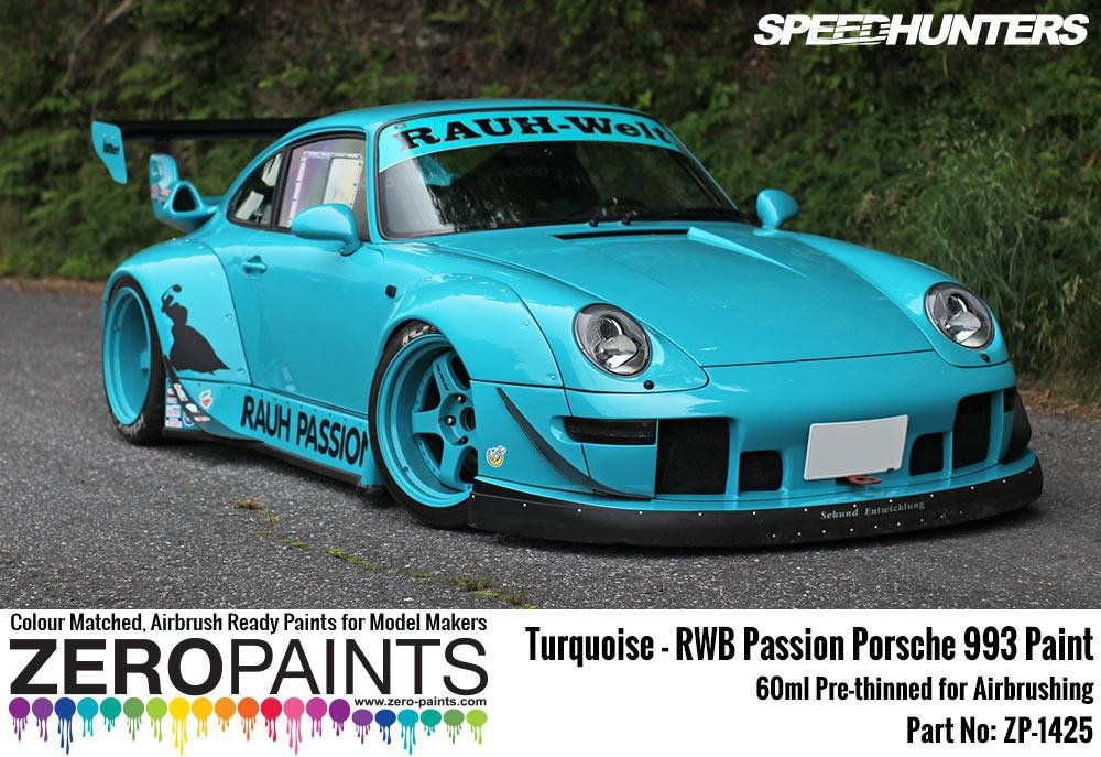 Zero Paints ZP-1425 RWB Rauh Passion Porsche 993 Turquoise Paint 60ml – zdjęcie 2