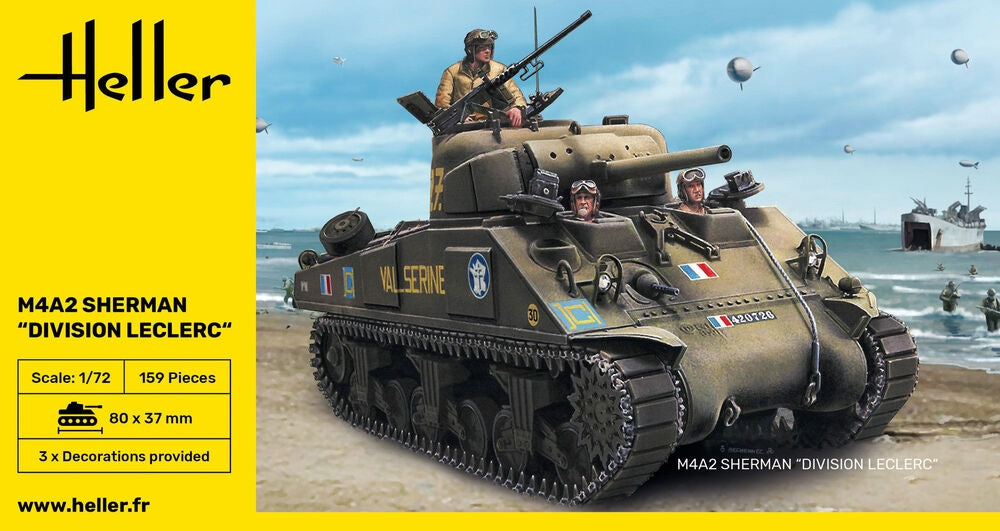 Heller 79894 M4A2 Sherman Division Leclerc deco.FR 1/72 – imagen 2