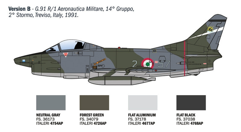 Italeri 92645 FIAT G.91 R 1/48 – image 8