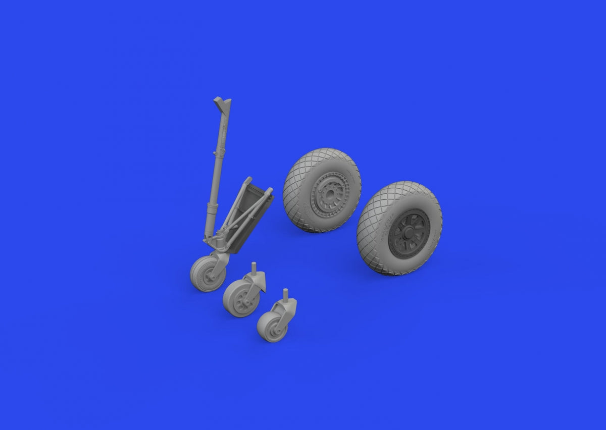 Eduard 648965 TBF/ TBM wheels w/ pattern ACADEMY 1/48 – immagine 2