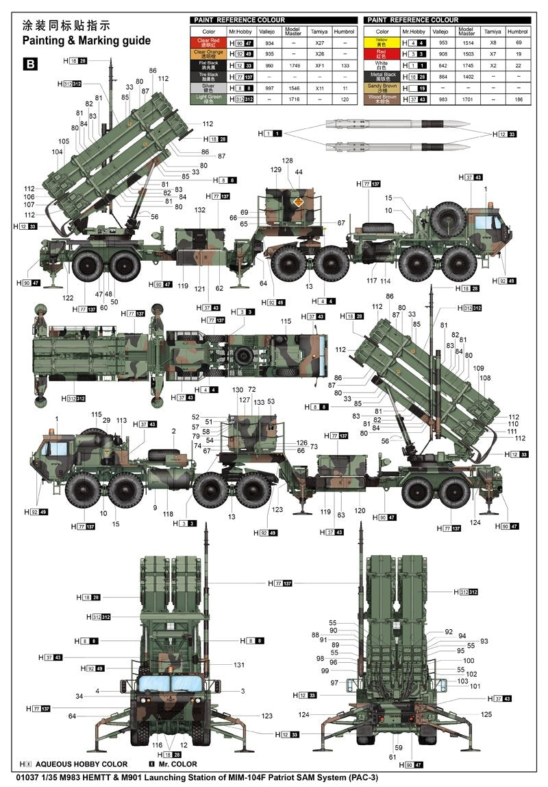 Trumpeter 01037 M983 HEMTT M901 Launching Station of MIM-104F0 Patriot SAM System PAC-3 1/35 – Bild 2
