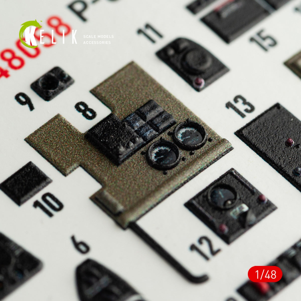 KELIK K48058 P-61B BLACK WIDOW INTERIOR 3D DECALS FOR GWH KIT 1/48 – Bild 6