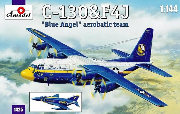 Amodel 01425 C-130 &amp; F4J Blue Angel 1/444
