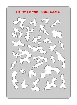 Paint Forge PFST008L STENCIL - CAMO