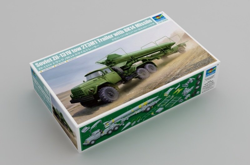 Trumpeter 01081 Soviet Zil-131V tow 2T3M1 Trailer with 8K14 Missil 1/35 – Bild 2