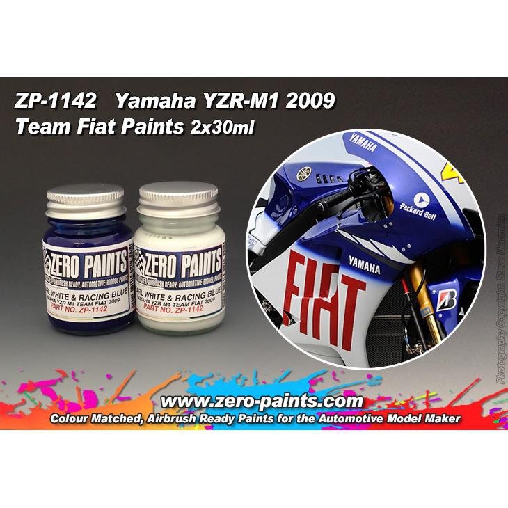 Peinture Zero Paints ZP-1142 Yamaha YZR-M1 Team Fiat 2009 2x30ml