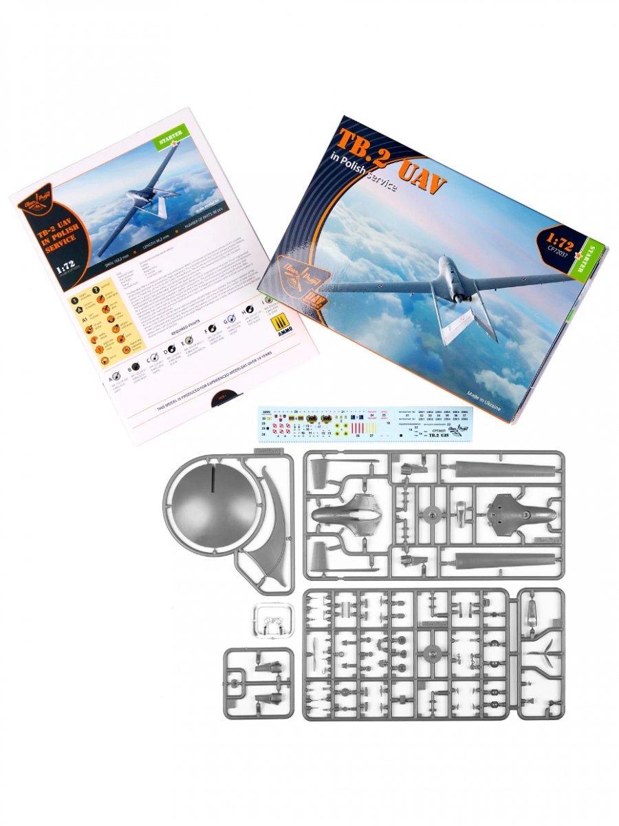 Clear Prop! CP72037 TB.2 UAV in Polish service STARTER KIT 1/72 – image 3