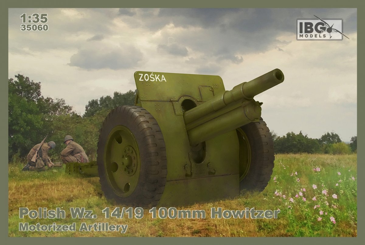 IBG 35060 Polish Wz. 14/19 100mm Howitzer - Motorized Artillery 1/35
