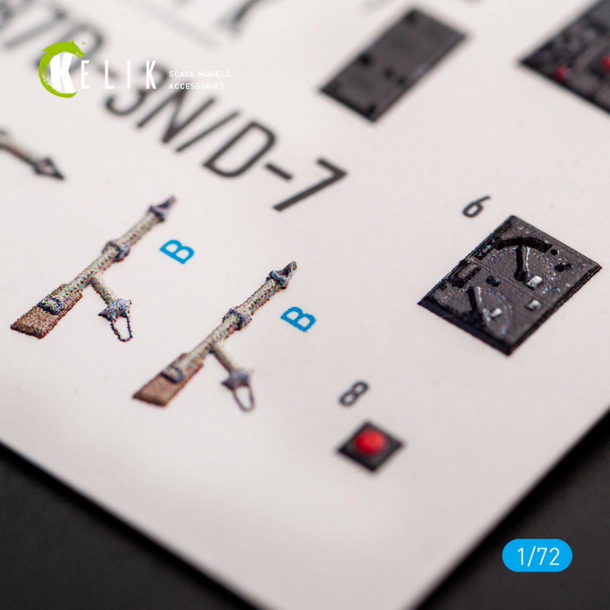 KELIK K72052 JUNKERS JU87D-3N/D-7 - INTERIOR 3D DECALS FOR FUJIMI/HOBBY 2000 KIT 1/72 – Bild 4