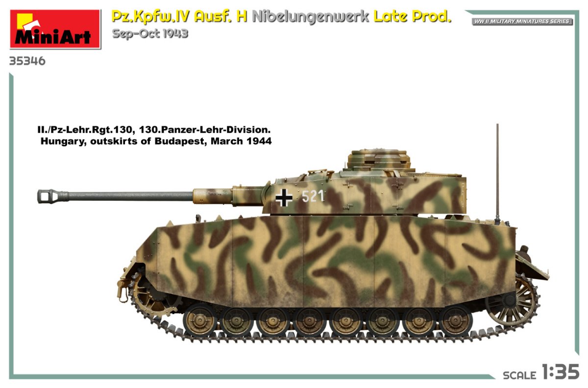 MiniArt 35346 Pz.Kpfw.IV Ausf. H Nibelungenwerk Late Prod. Sep-Oct 1943 1/35 – imagen 4