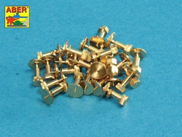 Aber 16114 AFV - Scale 1/16 Turned imitation of Hexagonal bolts 1,75 x 2,20 mm x 25 pcs. 1/16