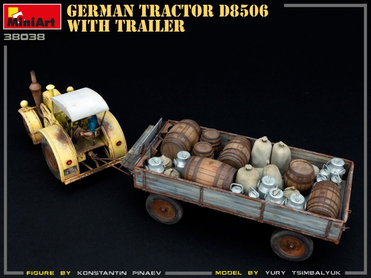MiniArt 38038 German Tractor D8506 with trailer 1/35 – image 11