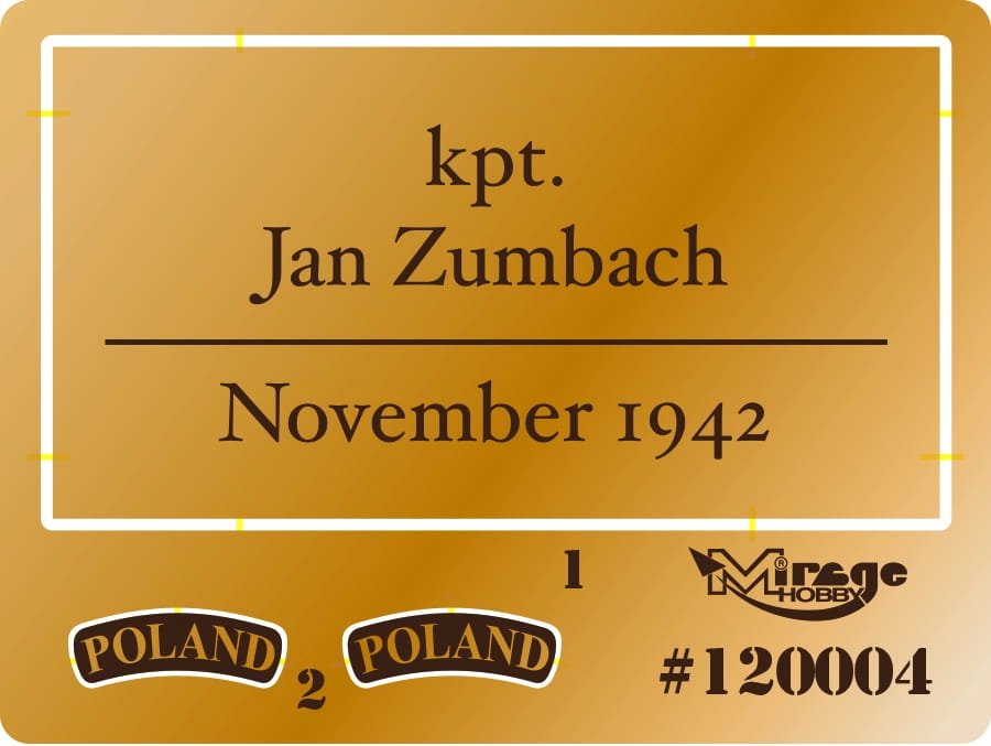 Mirage 120004 Sqn/Ldr Jan ZUMBACH (November 1944) 200mm – imagen 3