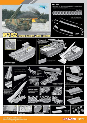 Dragon 3576 M752 TACTICAL BALLISTIC MISSILE LAUNCHER 1/35 – immagine 2