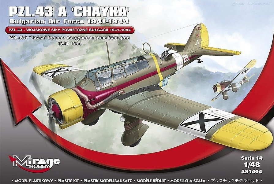 Mirage Hobby 481404 PZL.43 A 'CHAYKA' Force aérienne bulgare 1941-1944 1/48