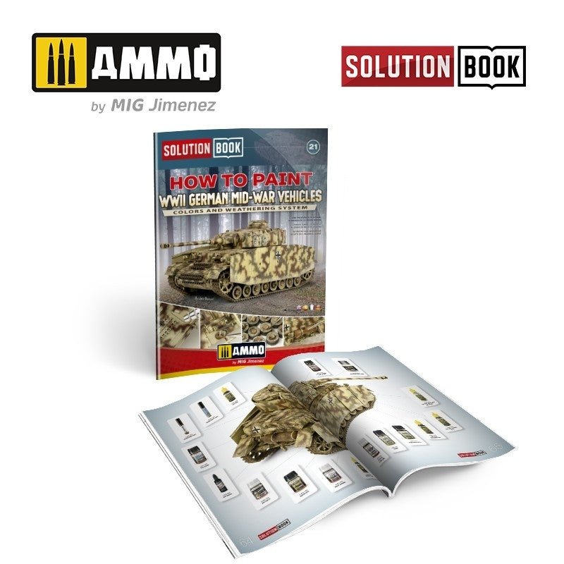 AMMO by Mig Jimenez 7727 SOLUTION BOX 21 – WWII German Mid-War Vehicles – immagine 4