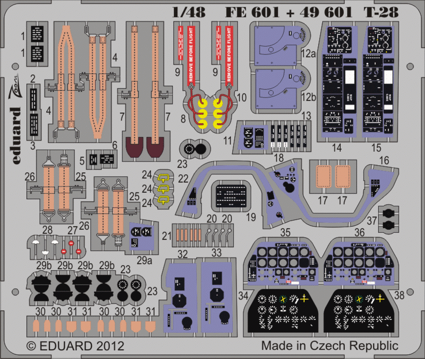 Eduard 49601 T-28 SA RODEN 1/48 
