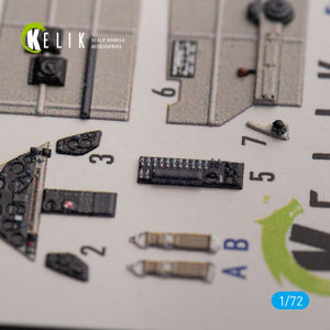 KELIK K72146 Brewster 239E - décalcomanies 3D intérieures pour maquette Hobby 2000/Hasegawa au 1/72 – image 2