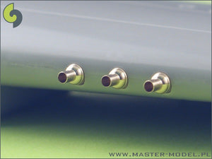 Master AM-48-025 P-40 E-N - fairings with blast tubes for .50cal Browning (6pcs) 1/48 – immagine 6