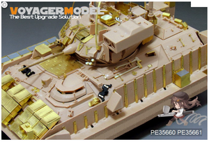 Voyager Model PE35660 Modern US Army M2A3 BRADLEY w/BUSK III IFV Basic (Gun barrel ,smoke discharger include) (For MENG SS-004) 1/35 – imagen 4
