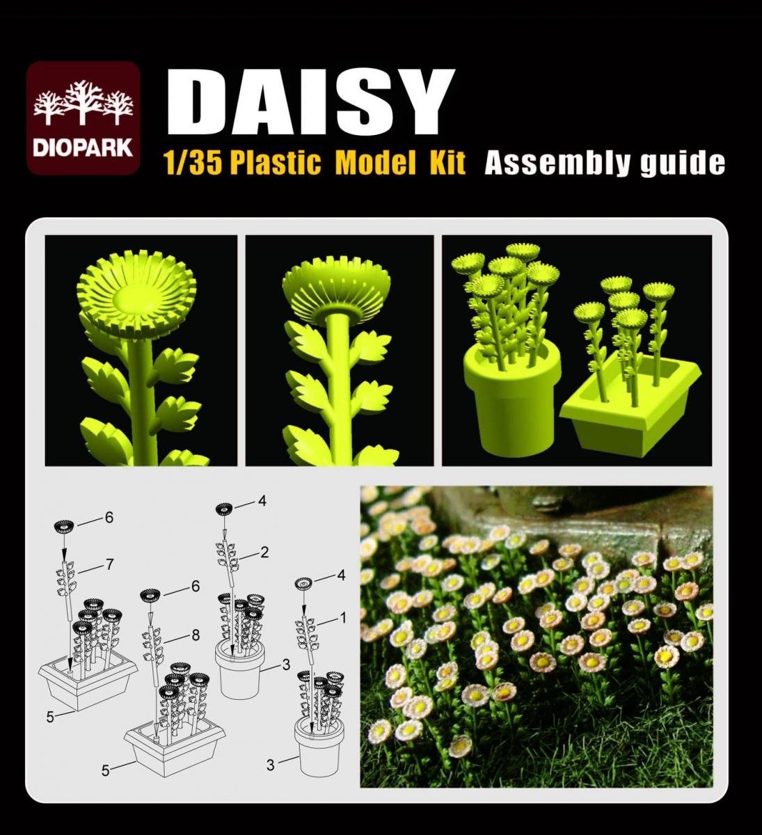 Diopark 35002 Plant Series Daisy 1/35 – immagine 2
