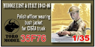 Toro 35F76 Middle East &amp; Italy 1943-46 - Oficer w mundurze tropikalnym do C15TA Do modelu firmy IBG 2 Korpus Polski we Włoszech 1/35