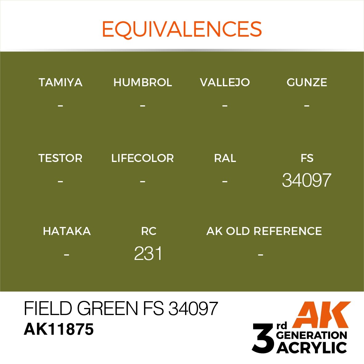 AK Interactive AK11875 FIELD GREEN FS 34097 – AIR 17 ml – imagen 3