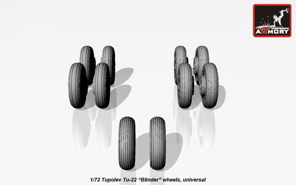 Armory Models AW72043 Tupolev Tu-22 Blinder wheels 1/72 – image 2