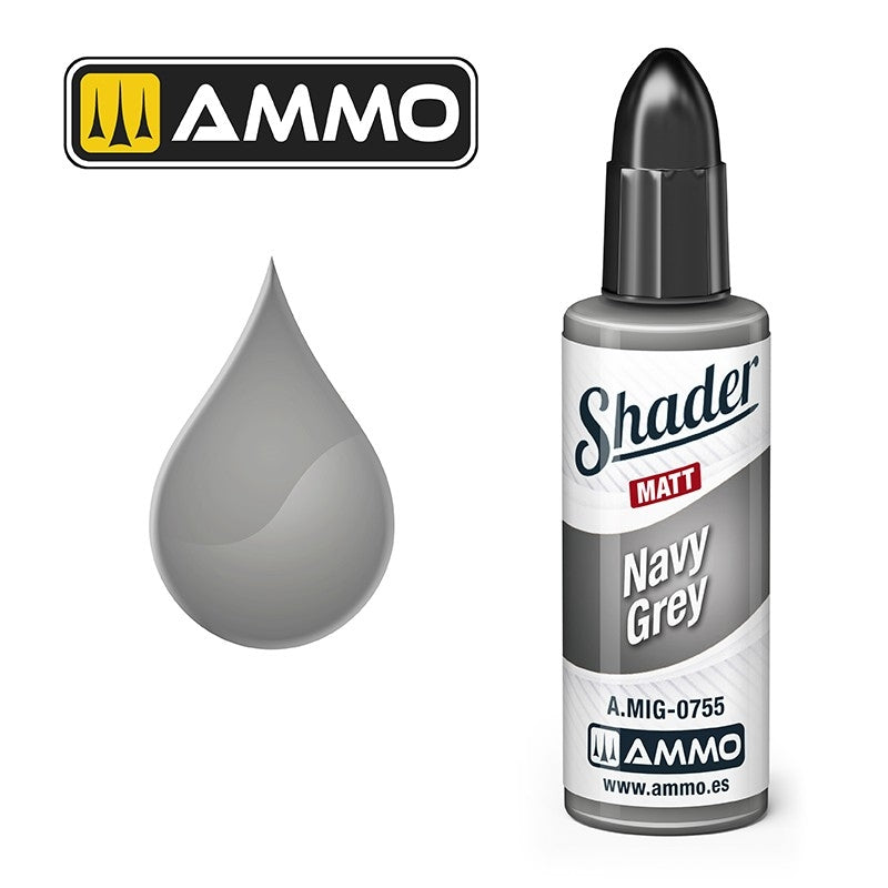 AMMO of Mig Jimenez A.MIG 0755 Navy Gray Shader Matt