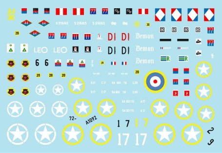 Star Decals 72-A1092 Allied Tank Destroyers in Italy. M10 TD and M10 Achilles. France, South Africa, New Zealand, US, Britain, Poland. 1/72 – immagine 2