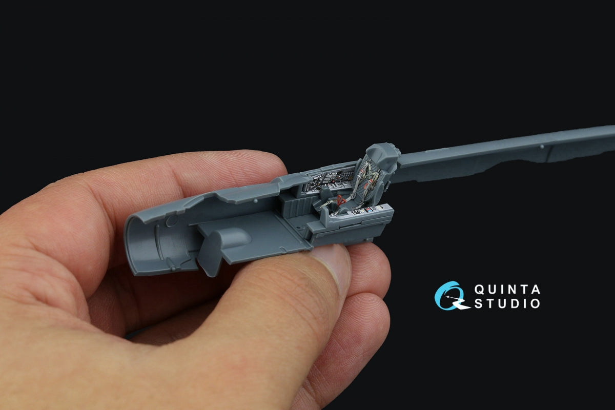 Quinta Studio QD72109 MiG-21PFM Gray panels 3D-Printed &amp;amp; coloured Interior on decal paper (Eduard) 1/72 – immagine 10