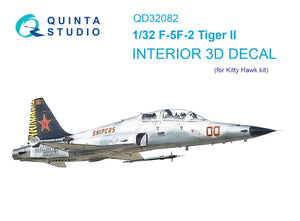 Intérieur coloré imprimé en 3D sur papier décalcomanie (KittyHawk) Quinta Studio QD32082 F-5F-2 1/32