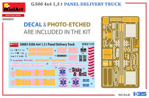 MiniArt 38083 G506 4x4 1,5 t Camion de livraison de panneaux 1/35 – image 2