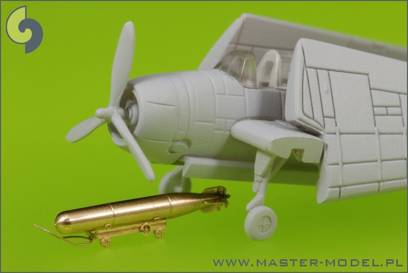 Master SM-350-072 USN Airborne torpedoes Mark 13 (22.4in) with trolleys - early type (10 pcs) – Bild 3