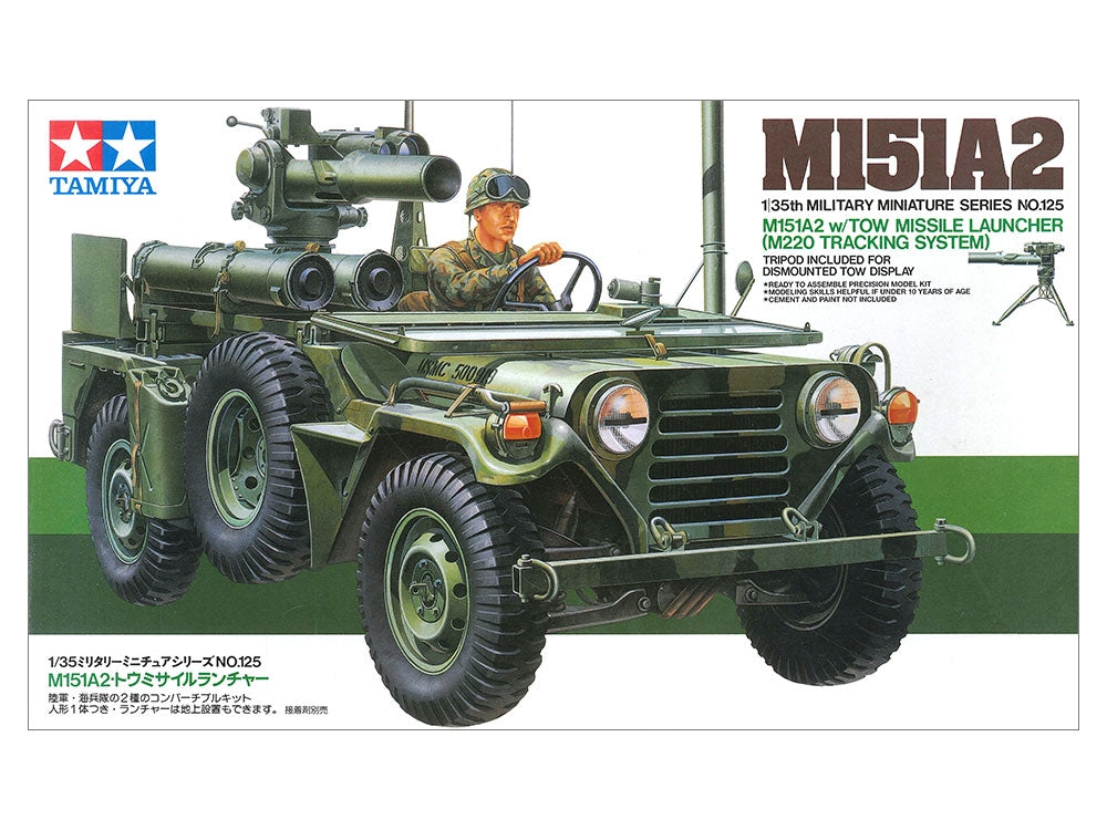 Tamiya 35125 U.S. M151A2 w/TOW Missile Launcher 1/35 – immagine 2