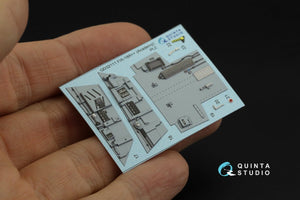Quinta Studio QD32111 F/A-18A++ 3D-Printed &amp;amp; coloured Interior on decal paper (Academy) 1/32 – immagine 4