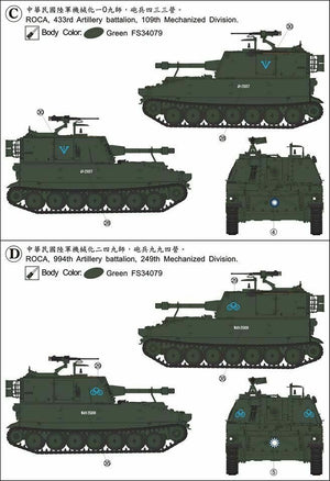 AFV Club 35108 Obusier automoteur américain M108 105 mm/L30, échelle 1/35 – image 4