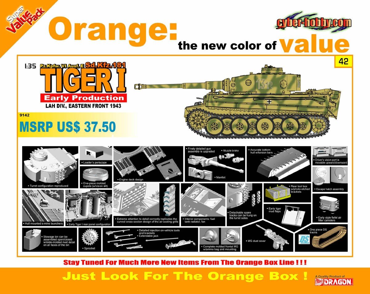 CYBER HOBBY 9142 Pz.Kpfw.VI Ausf.E Tiger I Early 1/35