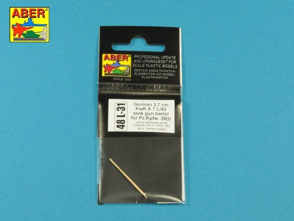 Canon de char allemand Aber 48L-31 de 3,7 cm KwK A 7 L/42 pour Pz.Kpfw. 38(t) (1/48) – image 8
