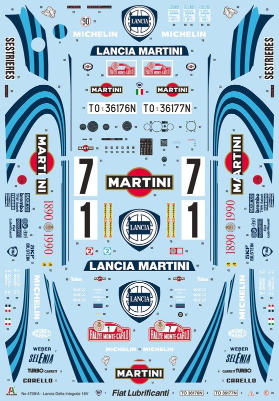 Italeri 4709 Lancia Delta HF integrale 16v 1/12 – imagen 4