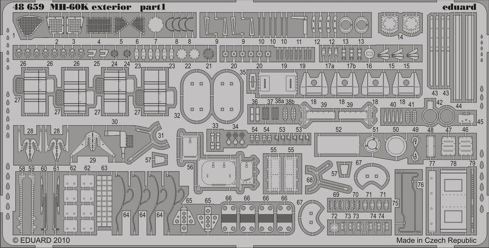 Eduard 48659 MH-60K extérieur 1/48 Italeri