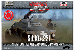 First to Fight PL048 Niemiecki Lekki Samochód Pancerny Sd.Kfz.221 1/72 – imagen 2
