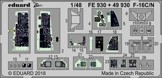 Eduard FE930 F-16C/N TAMIYA 1/48