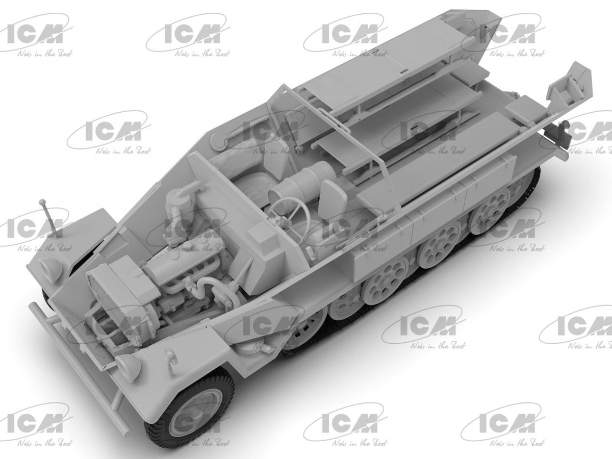 ICM 35113 Krankenpanzerwagen Sd.Kfz. 251/8 Ausf А, livery variant for the Eastern Front, 1941-42 1/35 – Bild 7